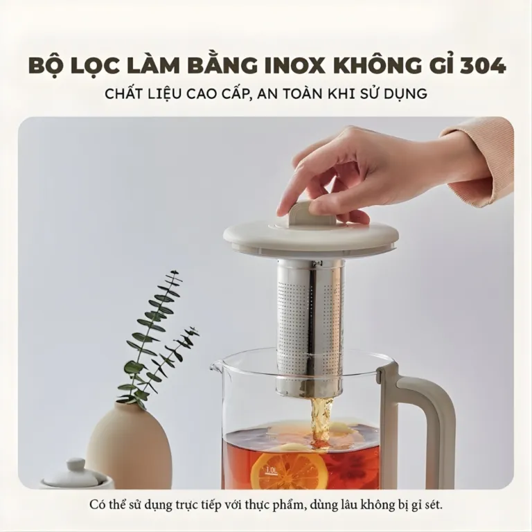 Bình pha trà giữ nhiệt Bear 1.5L SB-PT15K