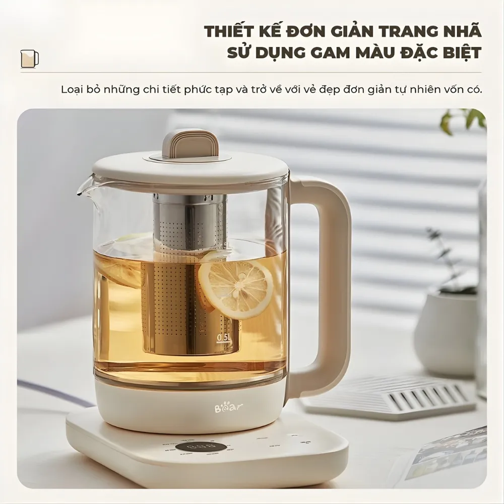 Bình pha trà giữ nhiệt Bear 1.5L SB-PT15K