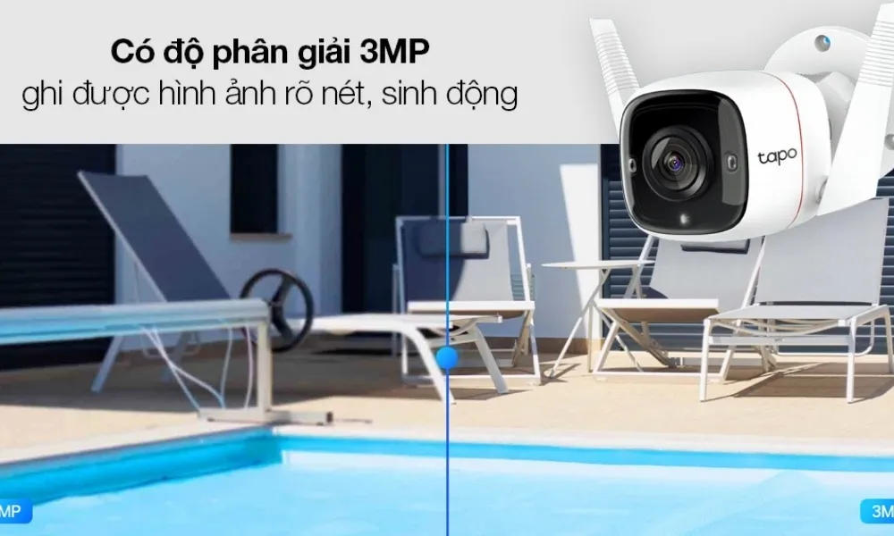 Camera Ngoài Trời Tapo C310 2K 3Mp 9 Camera Ngoài Trời Tapo C310 2K 3Mp