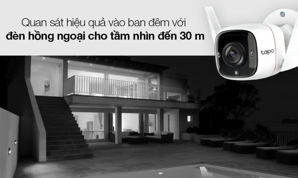 Camera Ngoài Trời Tapo C310 2K 3Mp 10 Camera Ngoài Trời Tapo C310 2K 3Mp