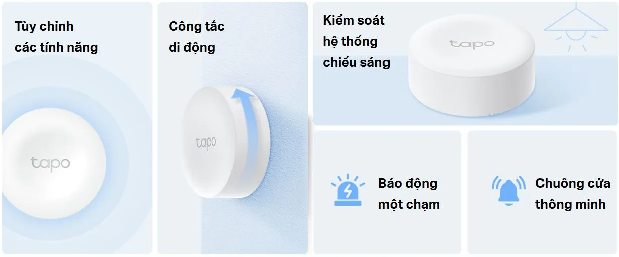 Công Tắc Thông Minh Không Dây Tapo S200B 13 Công Tắc Thông Minh Tapo S200B