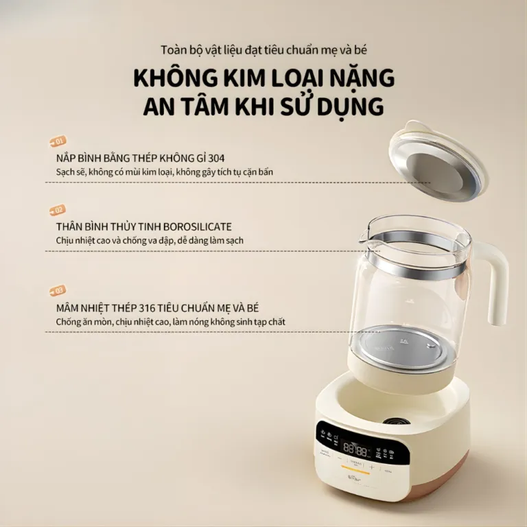 Máy Đun Nước Hâm Sữa Bear WW-4H12W | AKIA