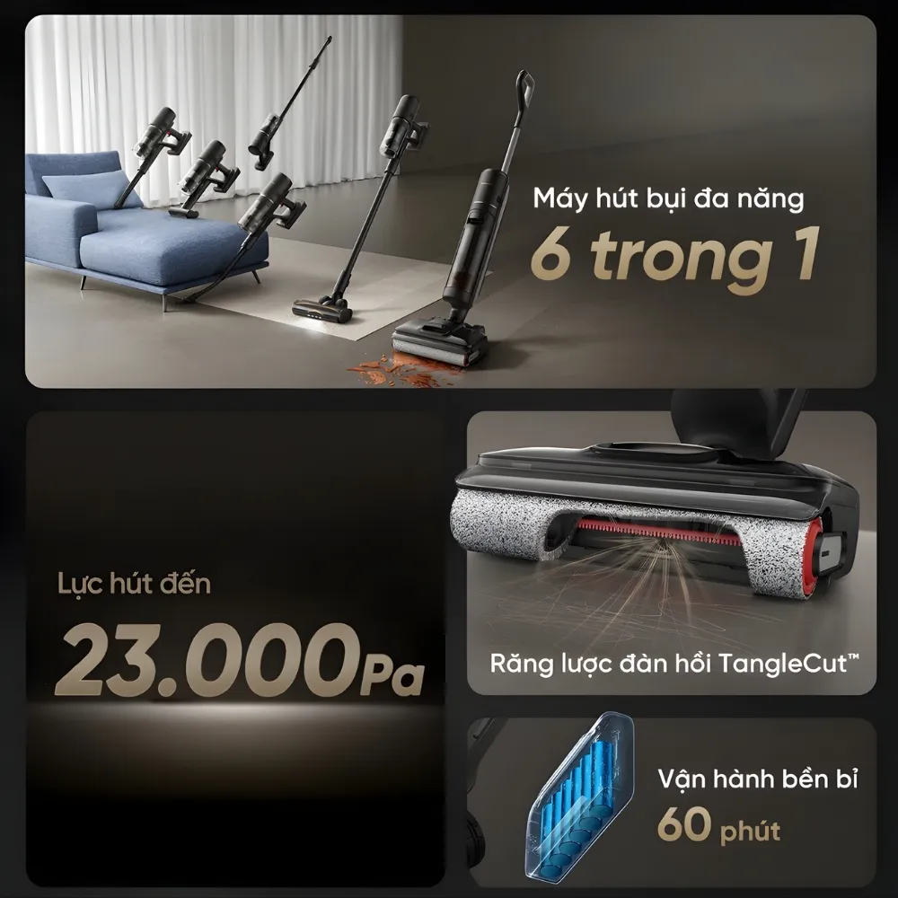 Máy Hút Bụi Lau Sàn Dreame H13 Dual Flexreach 12 Máy Hút Bụi Lau Sàn Dreame H13 Dual Flexreach