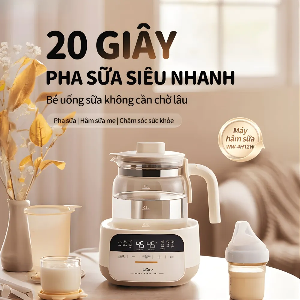 Máy Hâm Sữa Tiệt Trùng Bear Ww-5H12N 10 Máy Hâm Sữa Bear Ww-5H12N