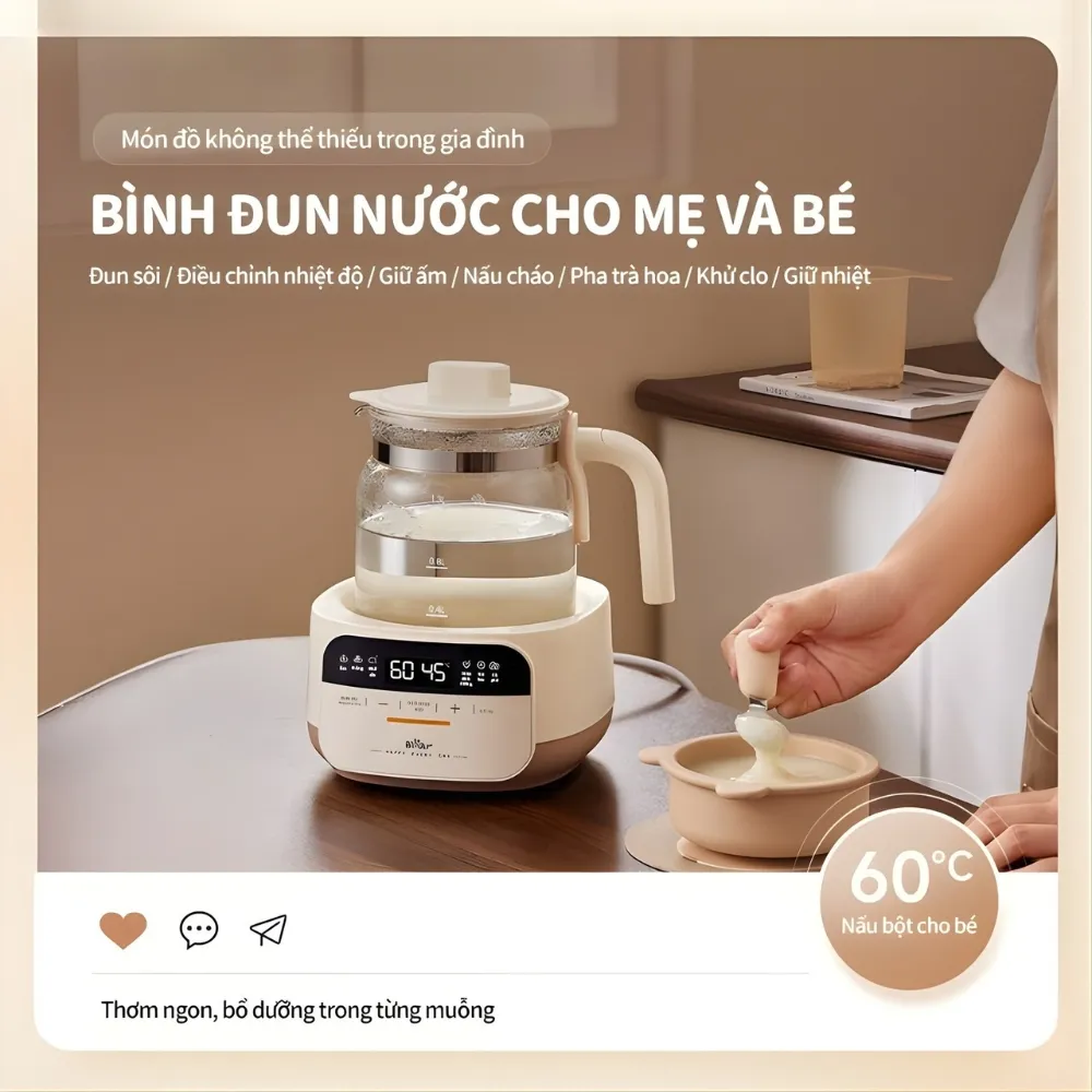 Máy Hâm Sữa Tiệt Trùng Bear Ww-5H12N 9 Máy Hâm Sữa Bear Ww-5H12N