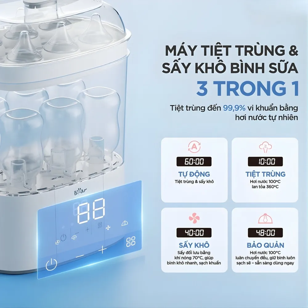 Máy Tiệt Trùng Bear St-5H05E26 12 Máy Tiệt Trùng Bear St-5H05E26