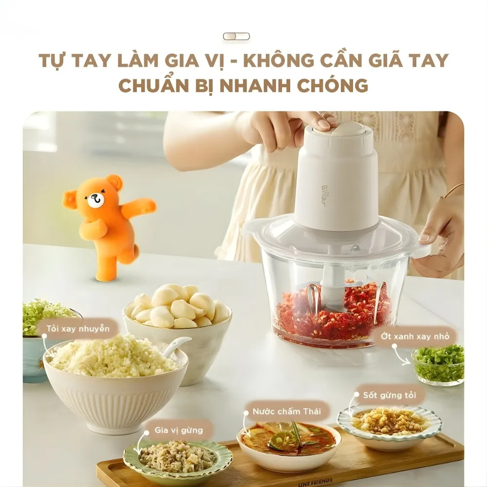 Máy Xay Thịt Bear Ch-5H03E33 1,8L 11 Máy Xay Thịt Bear Ch-5H03E33 1,8L
