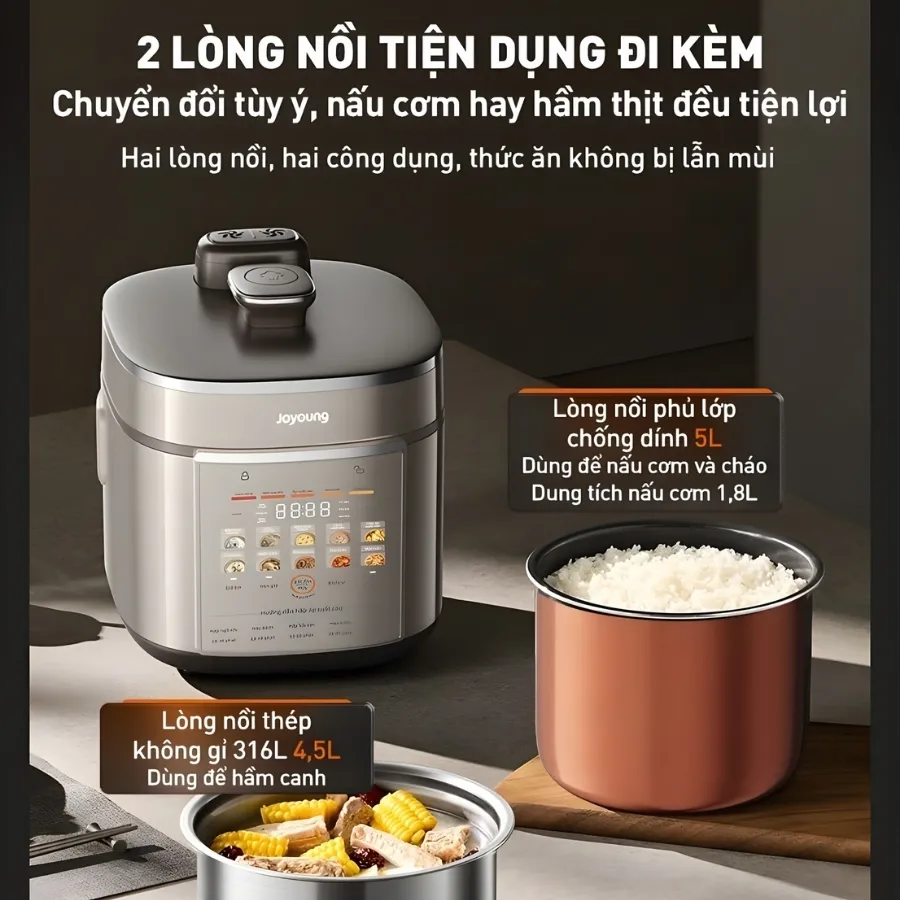 Nồi Cơm Áp Suất Điện Tử Joyoung 5150 22 Nồi Cơm Áp Suất Điện Tử Joyoung 5150