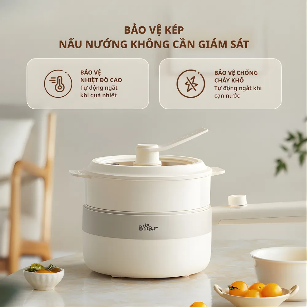 Nồi Điện Đa Năng Bear Mc-4H16F 6 Nồi Điện Đa Năng Mc-4H16F