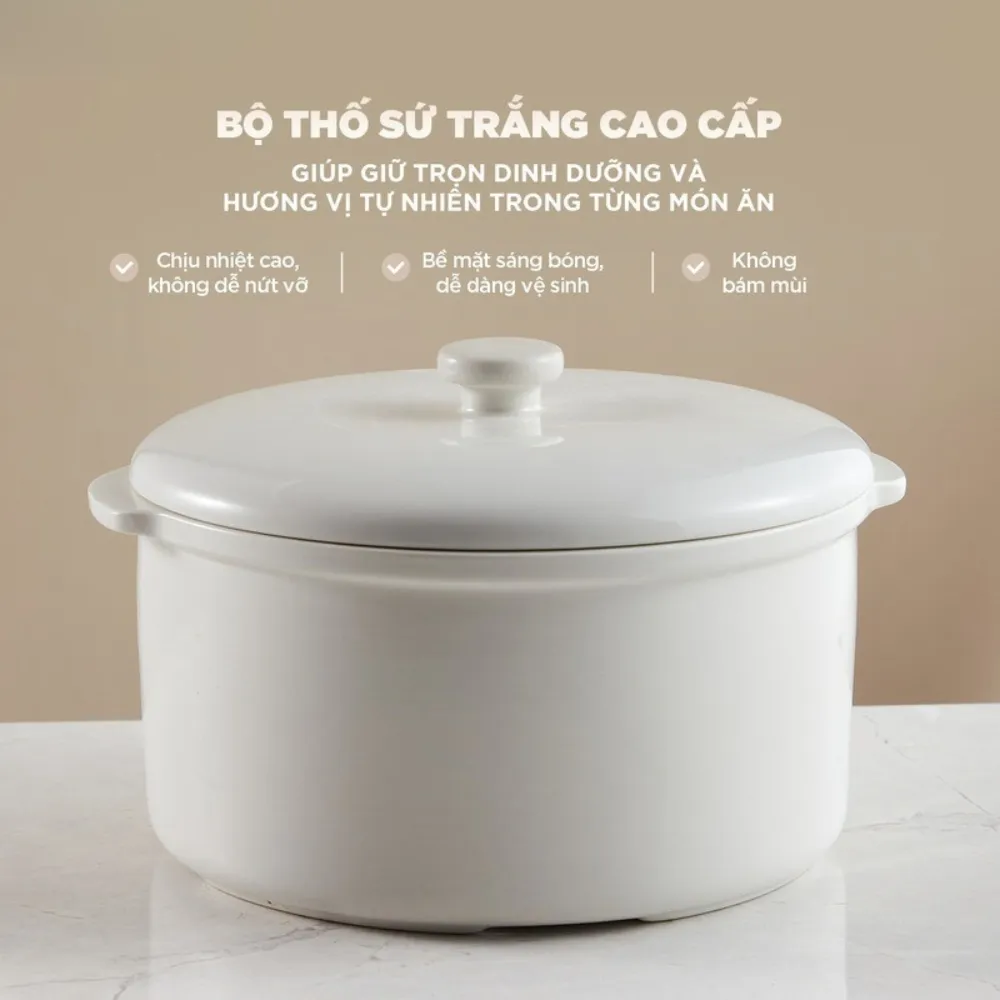 Nồi Nấu Chậm Bear 2.5L Sc-5H25M34 16 Nồi Nấu Chậm Bear 2.5L Sc-5H25M34