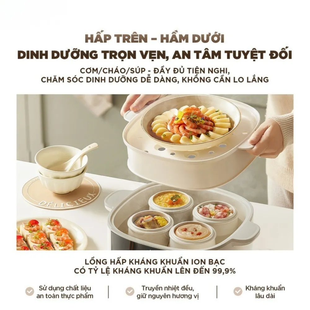 Nồi Nấu Chậm Bear 2.5L Sc-5H25M34 13 Nồi Nấu Chậm Bear 2.5L Sc-5H25M34