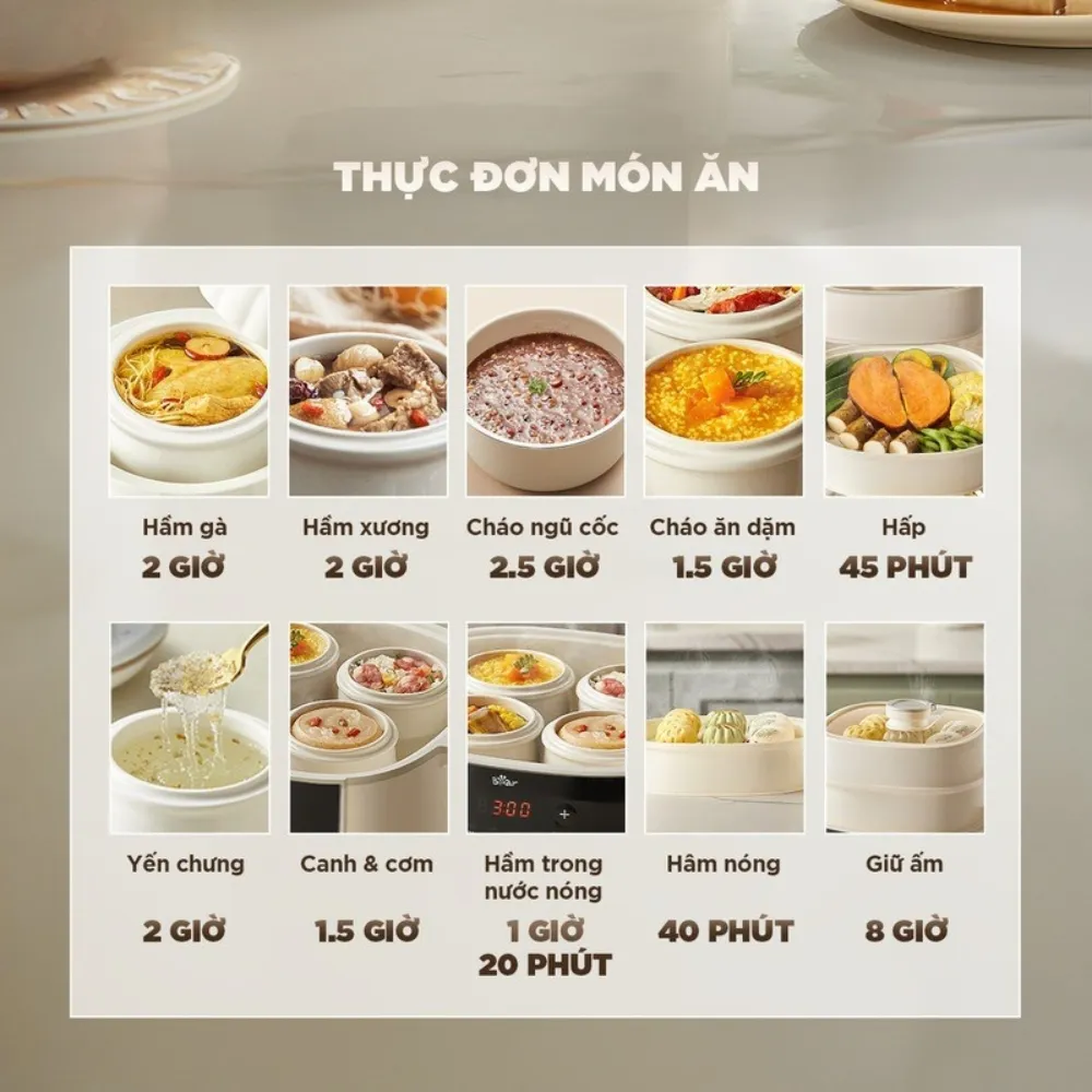 Nồi Nấu Chậm Bear 2.5L Sc-5H25M34 14 Nồi Nấu Chậm Bear 2.5L Sc-5H25M34