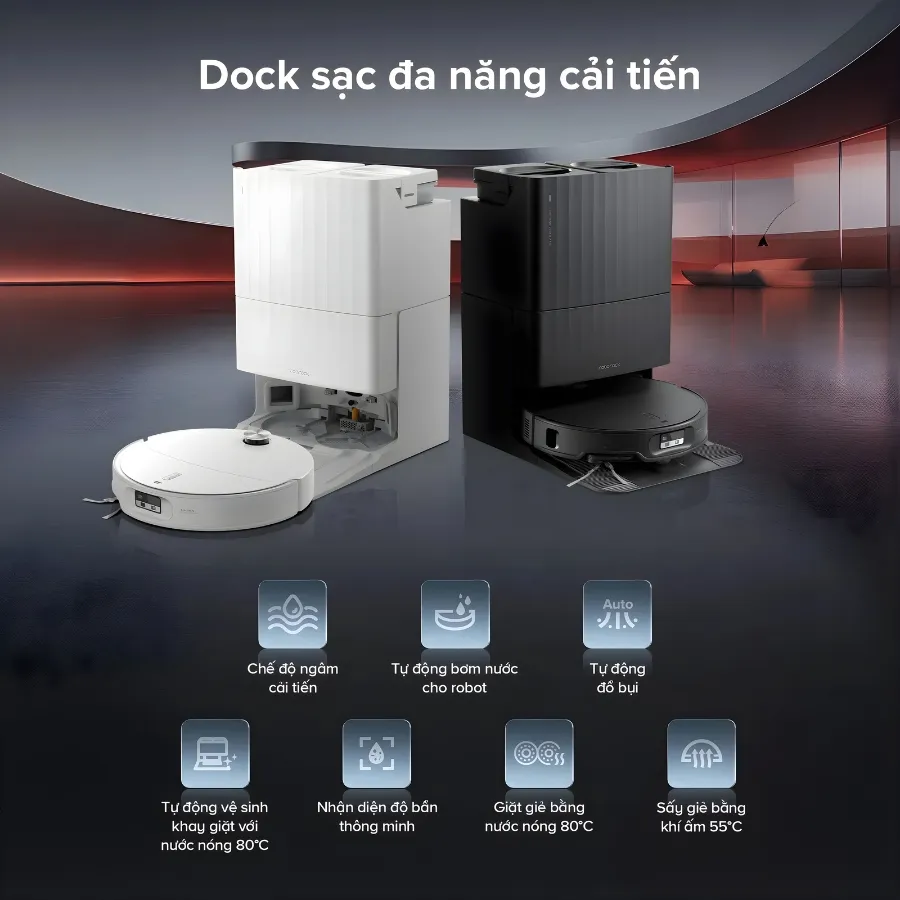 Robot Lau Nhà Hút Bụi Roborock Qrevo Edge 2 26 Robot Lau Nhà Hút Bụi Roborock Qrevo Edge 2