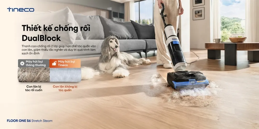 Máy Hút Bụi Lau Sàn Khô Ướt Tineco Floor One S6 Stretch Steam 18 Máy Hút Bụi Lau Sàn Khô Ướt Tineco Floor One S6 Stretch Steam - Akia Smart Home