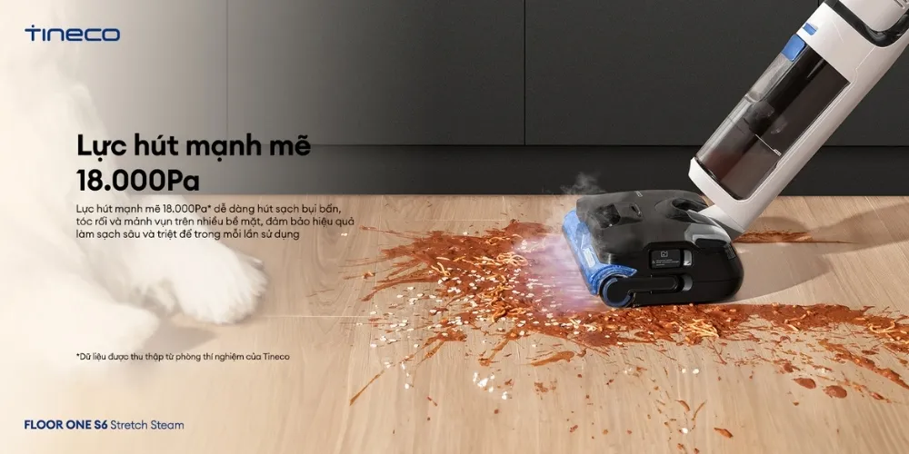 Máy Hút Bụi Lau Sàn Khô Ướt Tineco Floor One S6 Stretch Steam 23 Máy Hút Bụi Lau Sàn Khô Ướt Tineco Floor One S6 Stretch Steam - Akia Smart Home