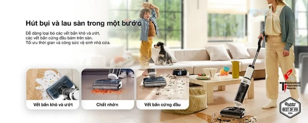 Máy Hút Bụi Lau Nhà Tineco S6 Stretch Pro 10 Máy Hút Bụi Lau Nhà Tineco S6 Stretch Pro - Akia Smart Home