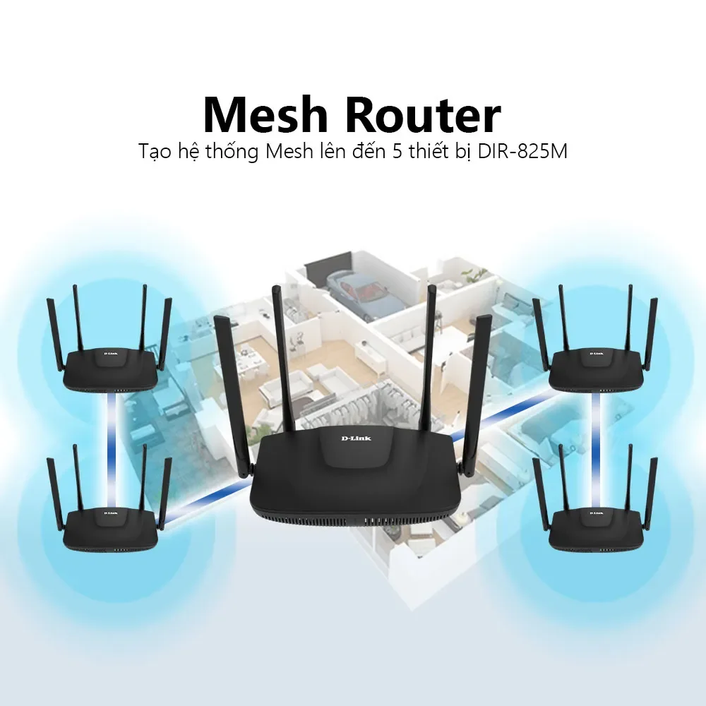 Bộ Phát Wifi 5 D-Link Dir-825M 8 Bộ Phát Wifi 5 D-Link Dir-825M