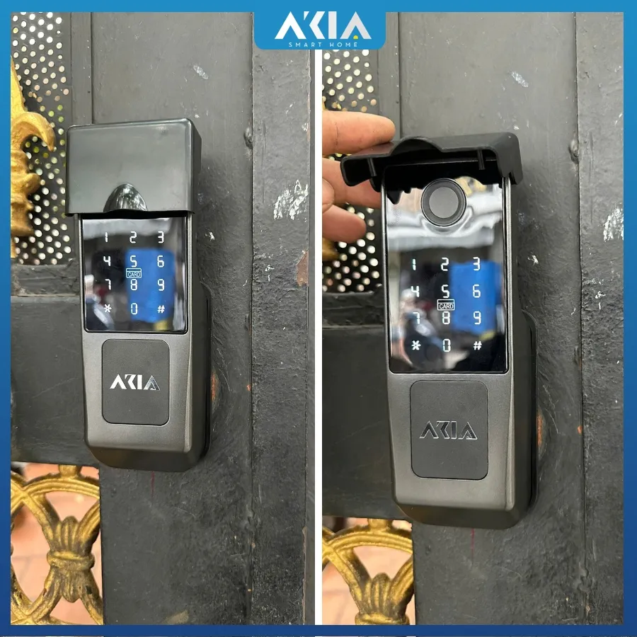 Khóa Vân Tay Cửa Cổng Akia Gy04 Matter – Chống Nước Ip67 28 Khóa Vân Tay Cửa Cổng Akia G05 Hỗ Trợ Matter - Akia Smart Home