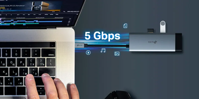Hub Kết Nối Type C 6 Cổng Tp-Link Uh6120C 11 Hub Kết Nối Type C 6 Cổng Tp-Link Uh6120C