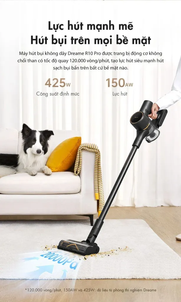 Máy Hút Bụi Cầm Tay Dreame R10 Pro 18 Máy Hút Bụi Cầm Tay Dreame R10 Pro