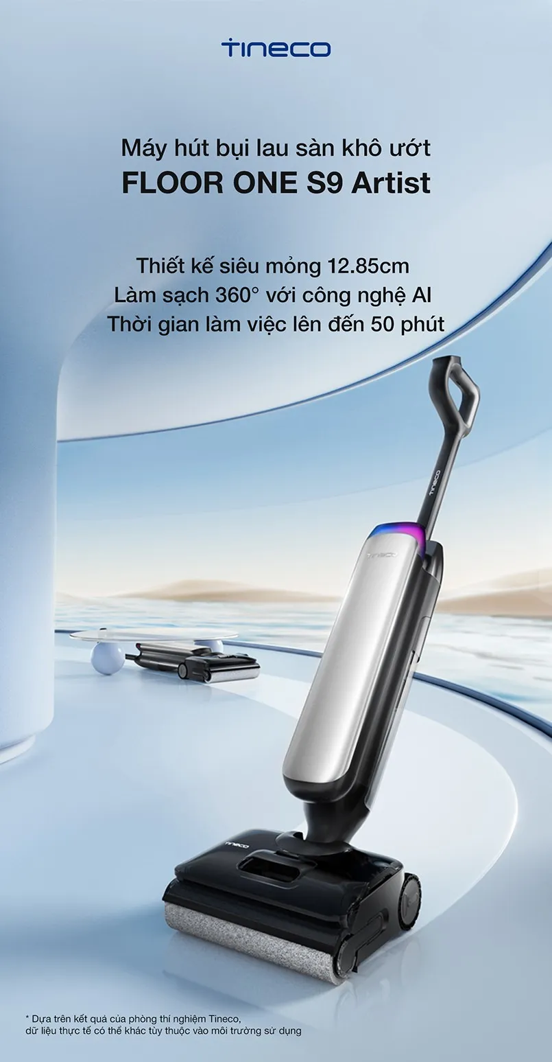 Máy Hút Bụi Lau Nhà Tineco Floor One S9 Artist 7 Máy Hút Bụi Lau Nhà Tineco Floor One S9 Artist - Akia Smart Home