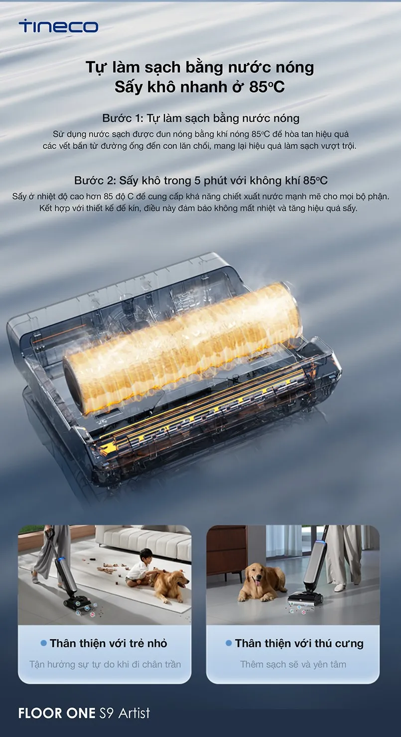 Máy Hút Bụi Lau Nhà Tineco Floor One S9 Artist 11 Máy Hút Bụi Lau Nhà Tineco Floor One S9 Artist - Akia Smart Home