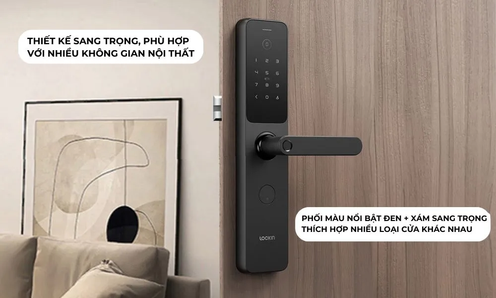 Khóa cửa thông minh Lockin X9 – Mở khóa vân tay và mã PIN | AKIA