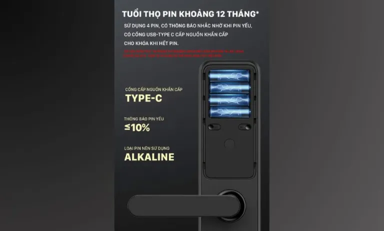 Khóa cửa thông minh Lockin X9 – Mở khóa vân tay và mã PIN | AKIA