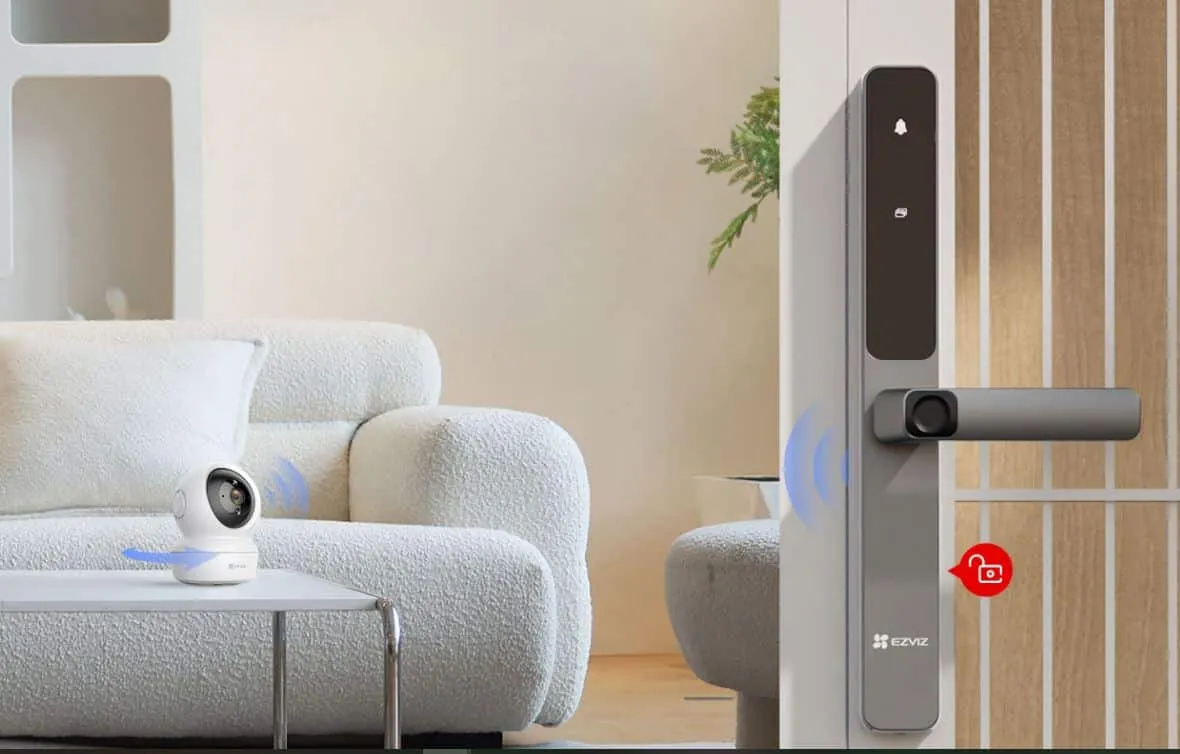 Khóa Cửa Vân Tay Ezviz Dl06 Pro – Mật Mã – Thẻ Từ 6 Khóa Cửa Vân Tay Ezviz Dl06 Pro – Mật Mã – Thẻ Từ