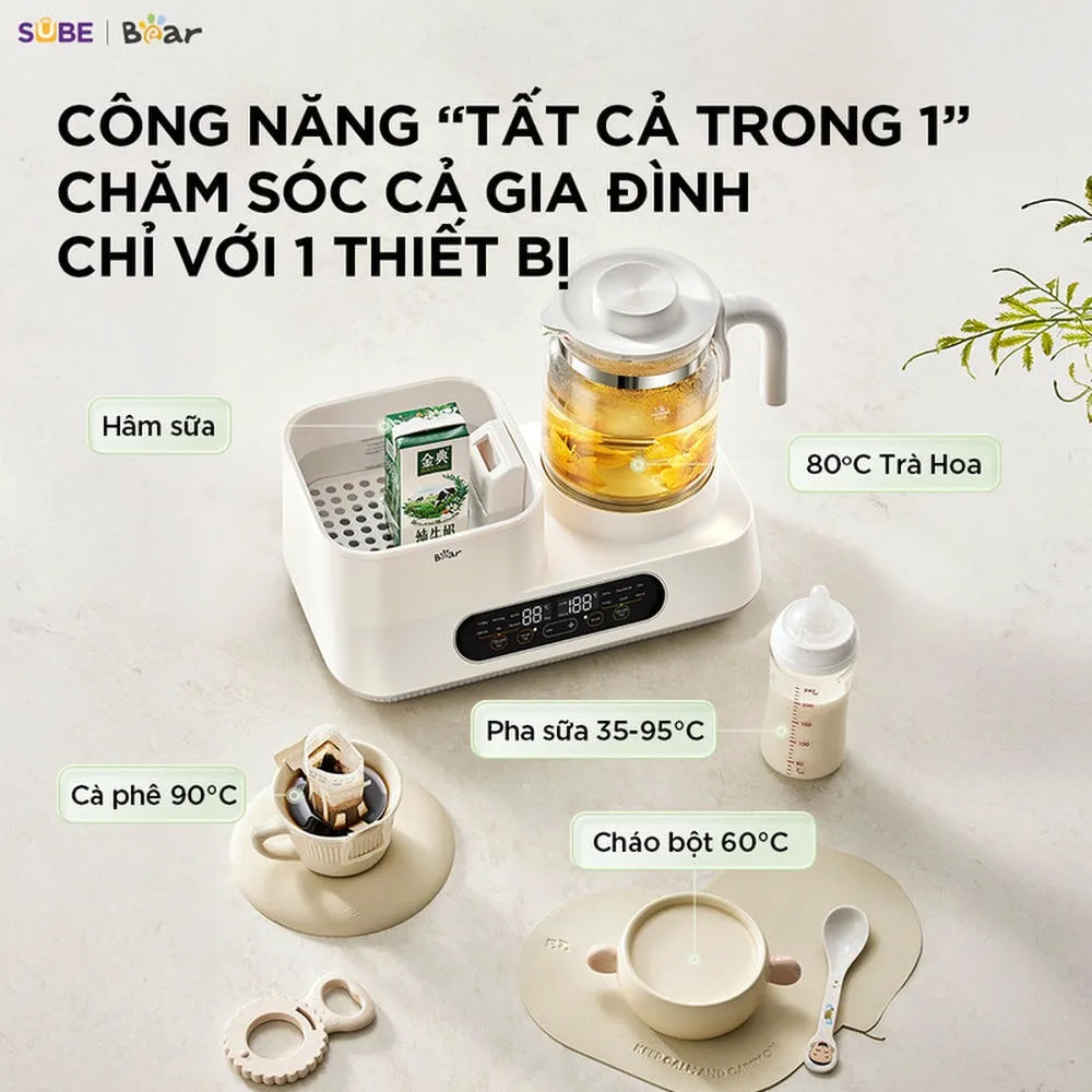 Máy đun nước và hâm sữa tiệt trùng Bear WW-5H12V78 | AKIA