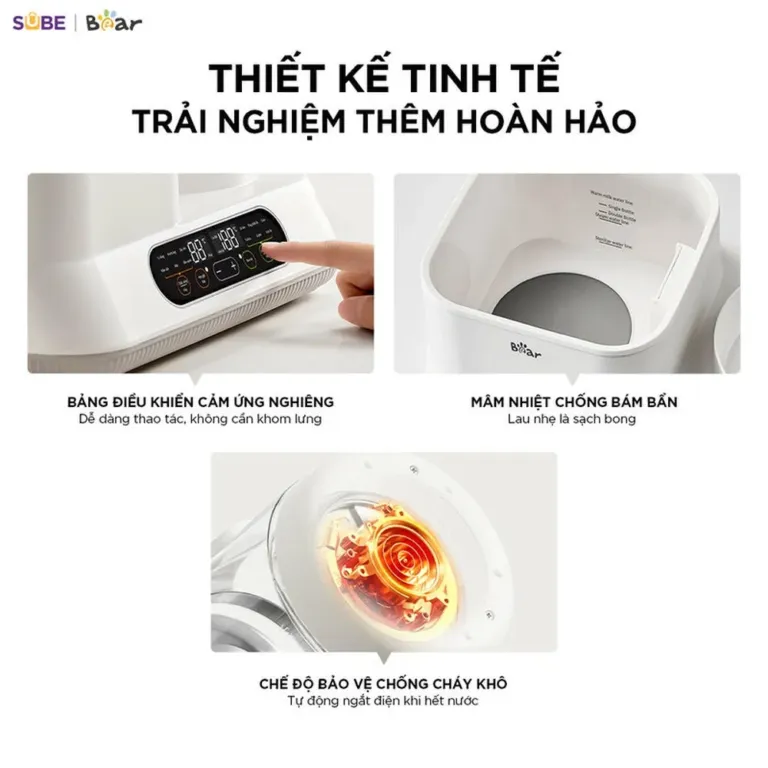 Máy đun nước và hâm sữa tiệt trùng Bear WW-5H12V78 | AKIA