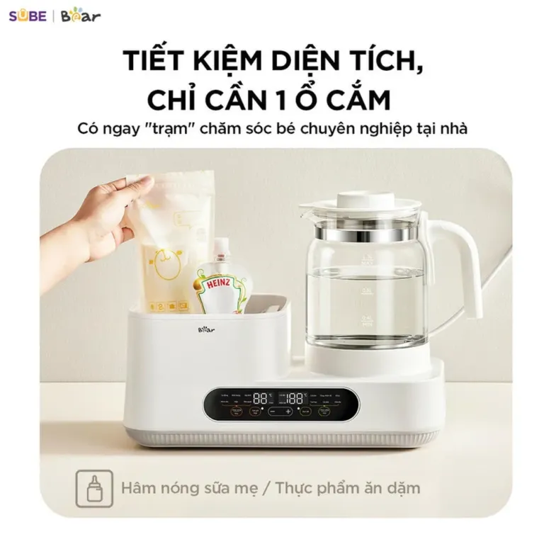 Máy đun nước và hâm sữa tiệt trùng Bear WW-5H12V78 | AKIA