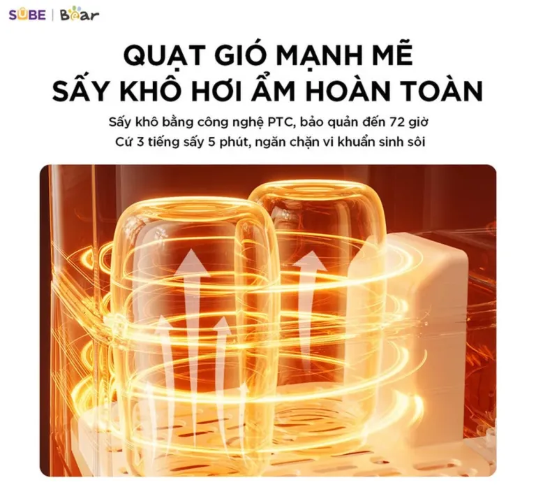 Máy đun nước và hâm sữa tiệt trùng Bear WW-5H12V78 | AKIA