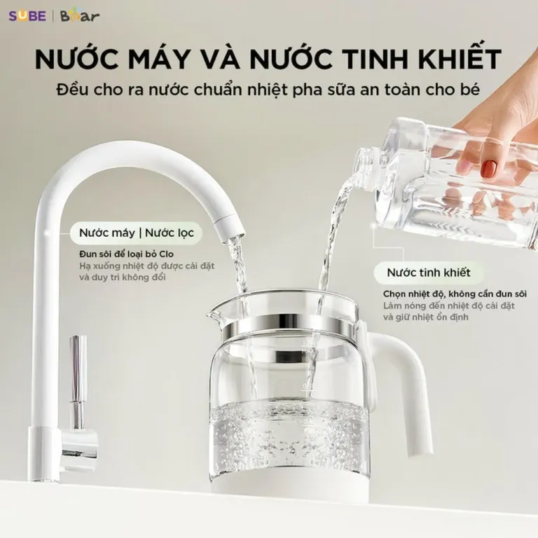 Máy đun nước và hâm sữa tiệt trùng Bear WW-5H12V78 | AKIA