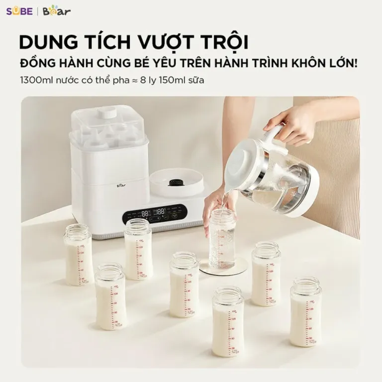 Máy đun nước và hâm sữa tiệt trùng Bear WW-5H12V78 | AKIA