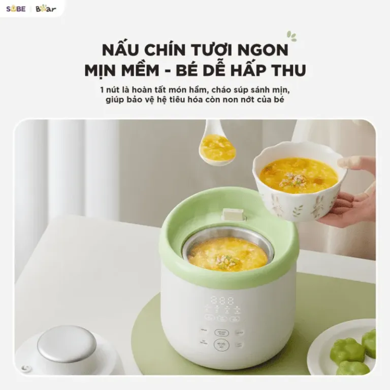 Máy xay nấu thức ăn 0.35L Bear BFM-045KN | AKIA