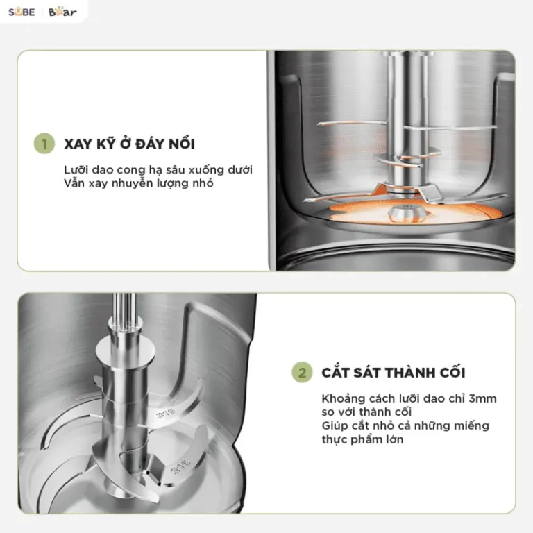 Máy xay nấu thức ăn 0.35L Bear BFM-045KN | AKIA