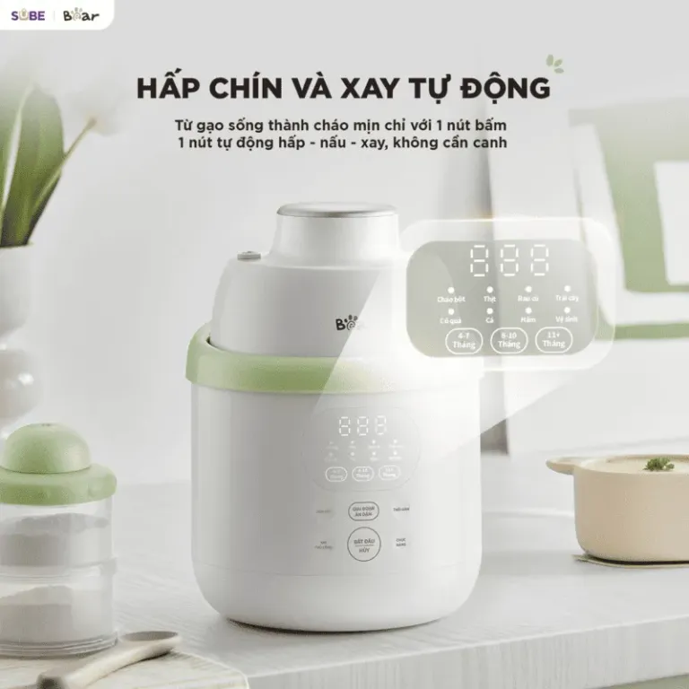 Máy xay nấu thức ăn 0.35L Bear BFM-045KN | AKIA