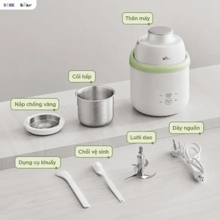 Máy xay nấu thức ăn 0.35L Bear BFM-045KN | AKIA