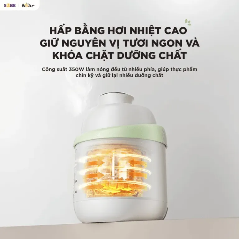 Máy xay nấu thức ăn 0.35L Bear BFM-045KN | AKIA
