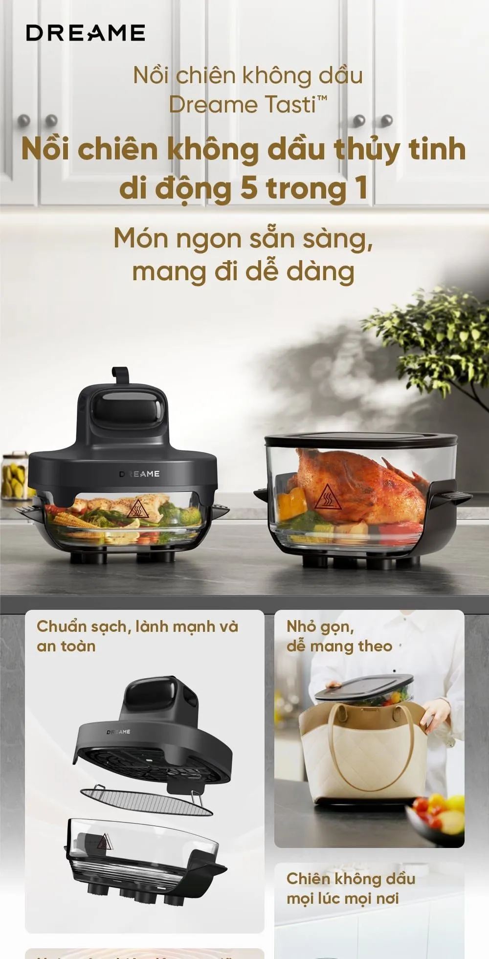 Nồi Chiên Không Dầu Dreame Pt60 13 Nồi Chiên Không Dầu Dreame Pt60