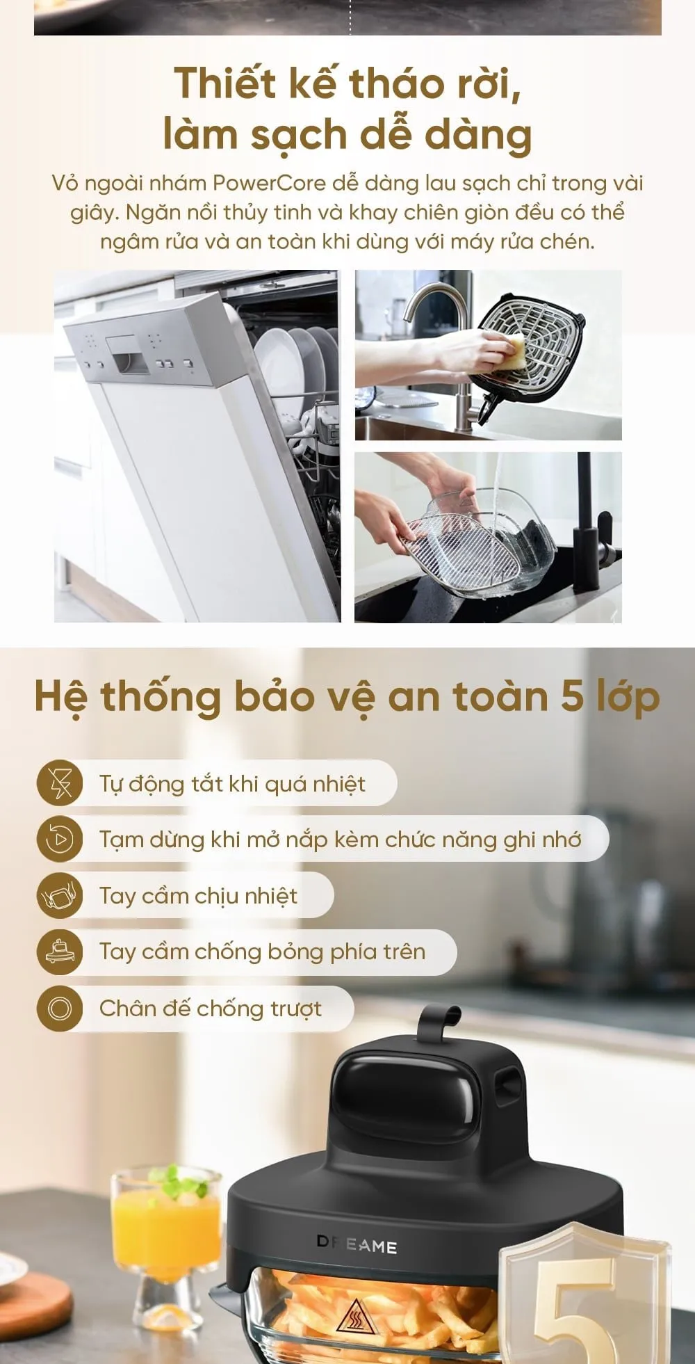 Nồi Chiên Không Dầu Dreame Pt60 21 Nồi Chiên Không Dầu Dreame Pt60