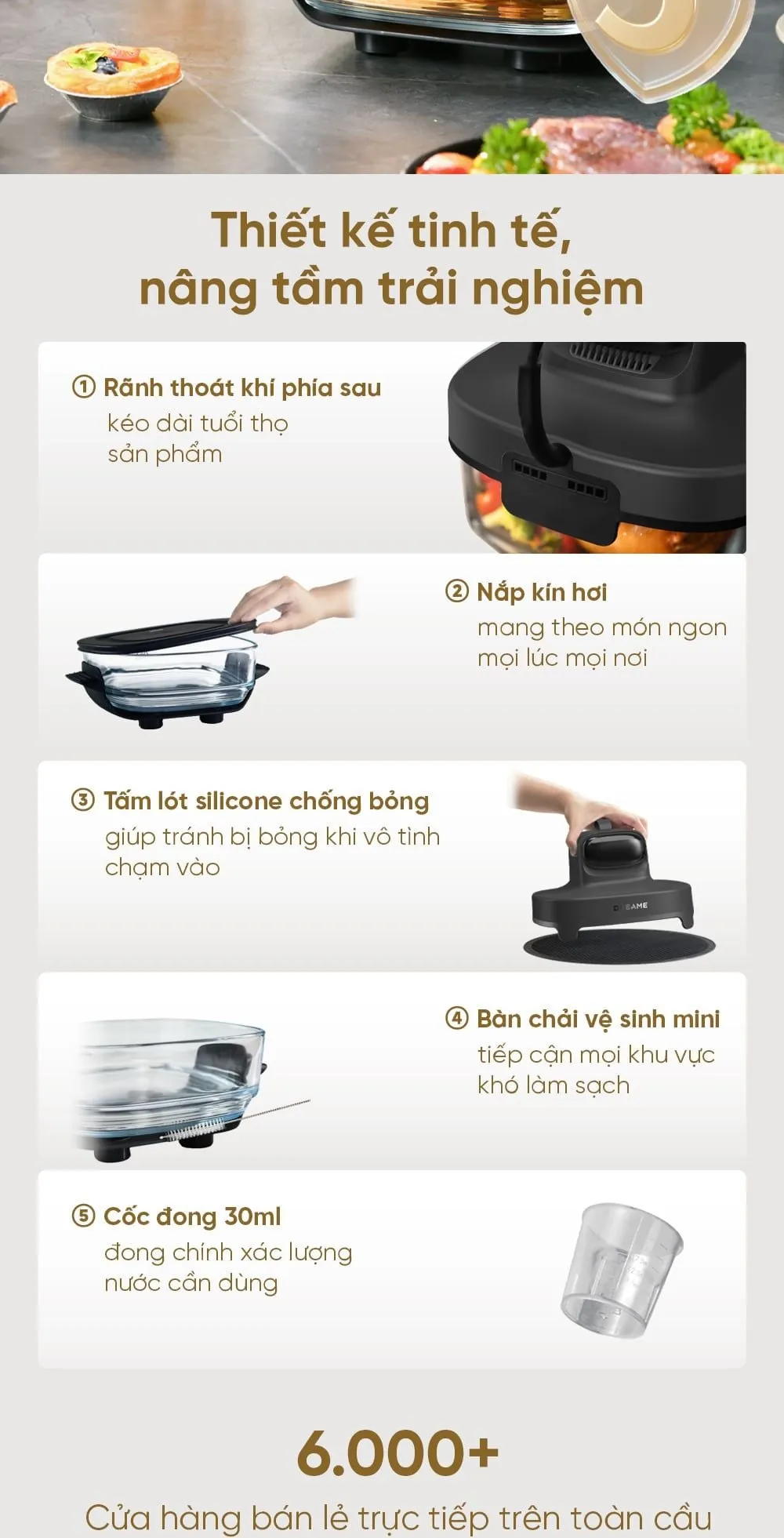 Nồi Chiên Không Dầu Dreame Pt60 22 Nồi Chiên Không Dầu Dreame Pt60