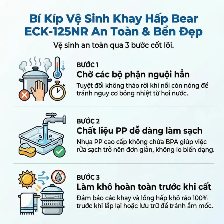 Nồi hấp Bear ECK-125NR | AKIA