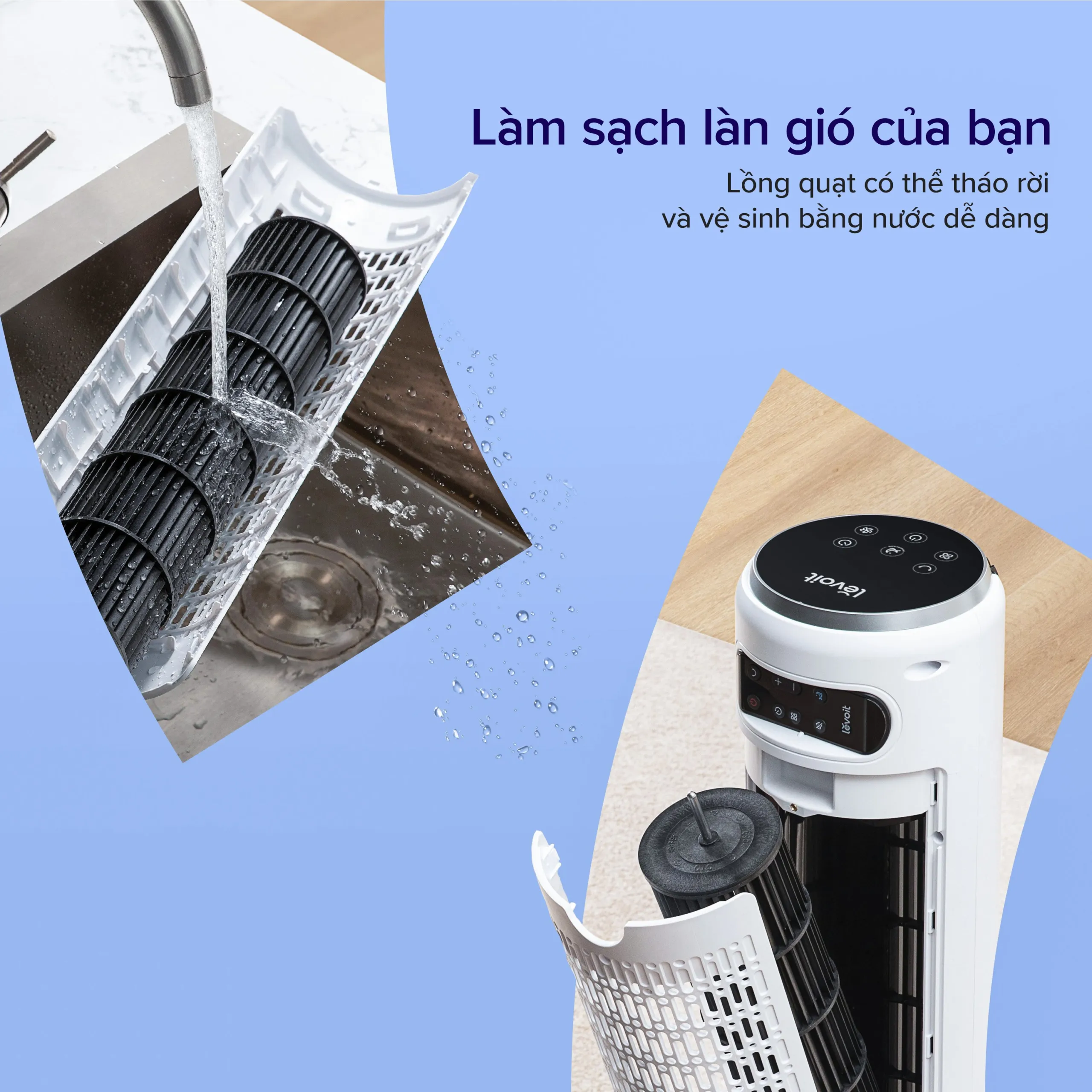 Quạt Tháp Điều Hòa Thông Minh Levoit 36 Inches 9 Quạt Tháp Điều Hòa Thông Minh Levoit 36 Inches - Akia Smart Home