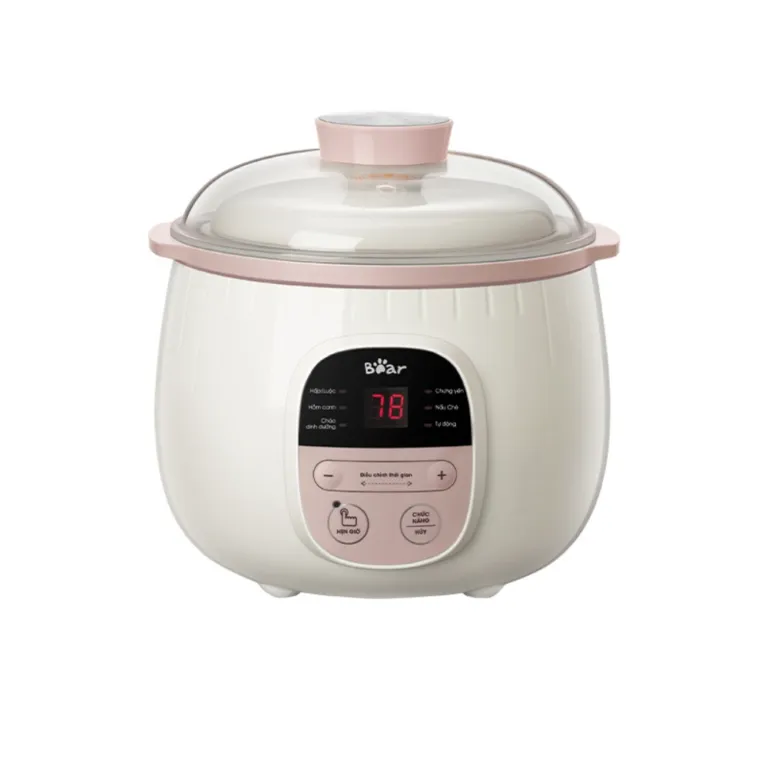 Nồi nấu chậm Bear SUBE001 – Hồng | AKIA