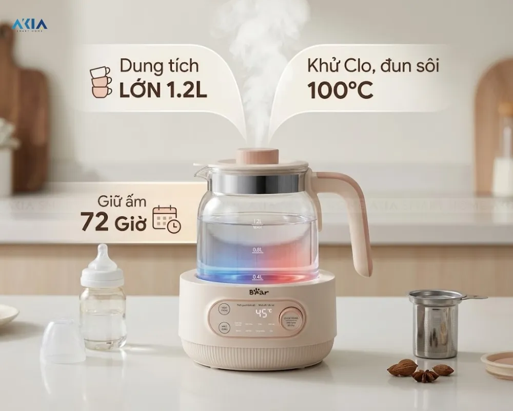 Máy Hâm Sữa Bear Ww-4H12M 8 Máy Hâm Sữa Bear Ww-4H12M - Akia Smart Home