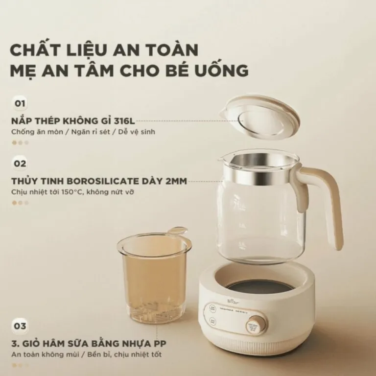 Máy hâm sữa Bear WW-4H12M | AKIA