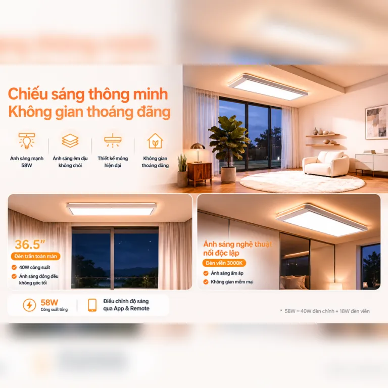 Giàn phơi thông minh âm trần Aqara C100 - AKIA Smart Home