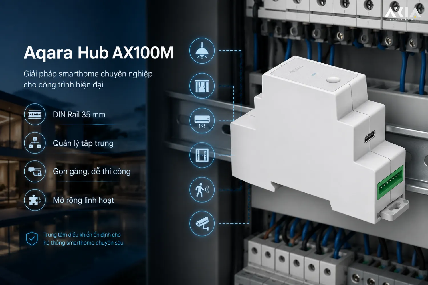 Bộ Điều Khiển Trung Tâm Aqara Hub Ax100M 11 Bộ Điều Khiển Trung Tâm Aqara Hub Ax100M - Akia Smart Home